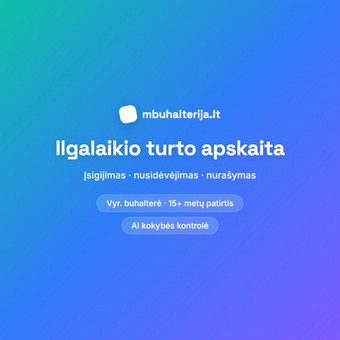 Ilgalaikio turto apskaita Kaunas mbuhalterija.lt nuotrauka 4