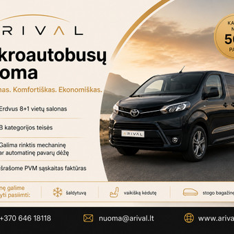 Keleiviniai mikroautobusai Vilnius ARIVAL UAB nuotrauka 1