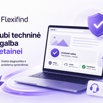 Skubi techninė pagalba svetainei Vilnius Flexifind nuotrauka 2