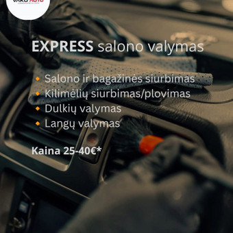 Cheminis salono valymas Vilnius VakuAuto nuotrauka 1