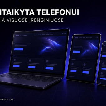 Svetainių dizainas (web design) Vilnius Omni Business Lab nuotrauka 1