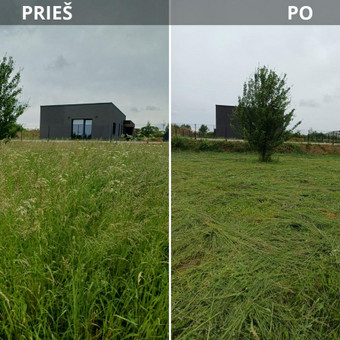 Pievų šienavimas Kaunas Rytis nuotrauka 3