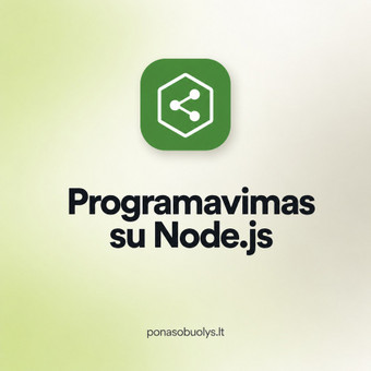 Programavimas su Node.js Šiauliai Ponas Obuolys, MB nuotrauka 2