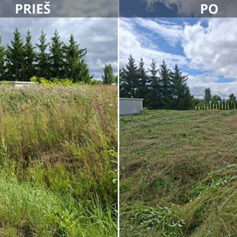 Žolės pjovimas Kaunas MB Manva nuotrauka 1