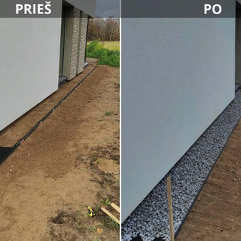Nuogrindų įrengimas aplink pastata Kaunas MB "JUMASTA" nuotrauka 3
