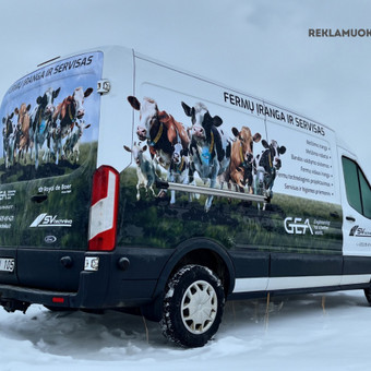 Reklama ant transporto Tauragės rajonas UAB Reklamuokis nuotrauka 1