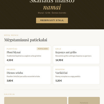 Svetainių kūrimas Kaunas Eliziejus Capas nuotrauka 1