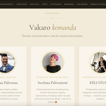 Renginio internetinio puslapio kurimas Vilnius DJ Pramogos nuotrauka 6