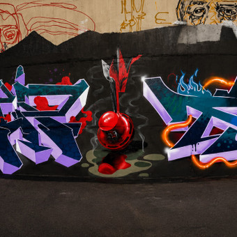 Graffiti piesimas Vilnius Povilas Kupcinskas nuotrauka 6