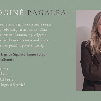 Psichologo konsultacija Kaunas Ingrida Sipavičė nuotrauka 1