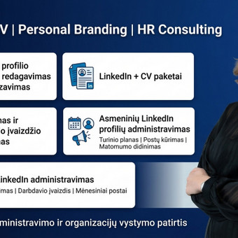 Linkedin profilio kūrimas, peržiūra, konsultavimas, redagavimas Vilnius Emilija Surplytė nuotrauka 1