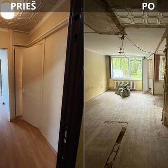 Pertvarų, sienų griovimas Kaunas Laurynas nuotrauka 2
