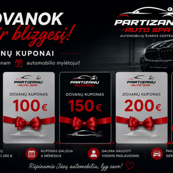 DOVANŲ KUPONAI- Partizanų auto spa Kaunas MB Partizanų auto spa nuotrauka 7