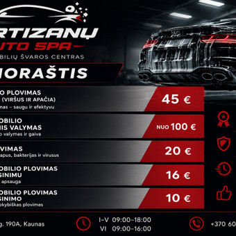 Automobilio vaškavimas Kaunas MB Partizanų auto spa nuotrauka 1