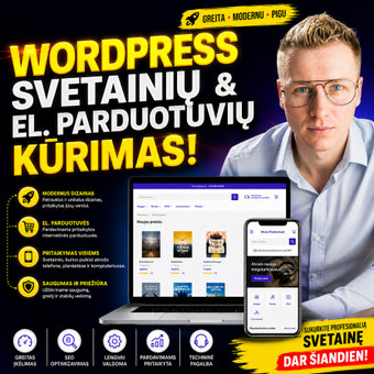 El. parduotuvių kūrimas Kaunas Edgaras nuotrauka 2