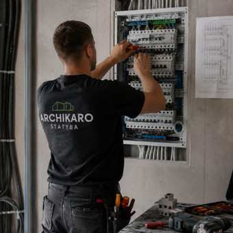 Elektros instaliacija Vilnius Archikaro statyba nuotrauka 16