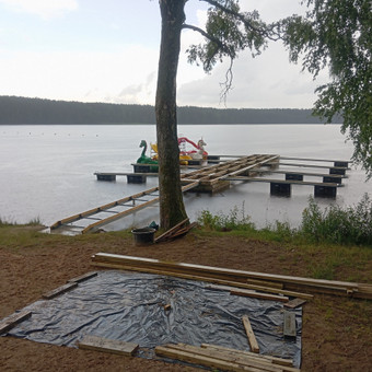 Pontoninių lieptų rekonstrukcija,gamyba Klaipėdos rajonas Stonita nuotrauka 12