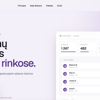 Svetainių dizainas (web design) Klaipėda Pulseweb nuotrauka 1