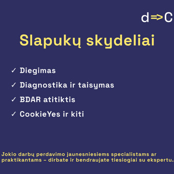 Sutikimų valdymo (slapukų skydelių) diegimas ir taisymas Molėtų rajonas dCompetence nuotrauka 3