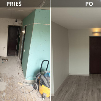 Sienų glaistymas Klaipėda AlvydasBanelis nuotrauka 23
