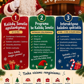 Kalėdų senelis šventėje Kaunas Po paraliais nuotrauka 2