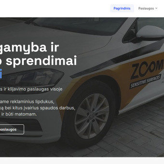 Svetainių kūrimas Šiauliai Reklamuklijavimas.lt nuotrauka 2