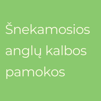 Grupinės šnekamosios anglų kalbos pamokos Kaunas Kamilė Balčiūnaitė nuotrauka 4