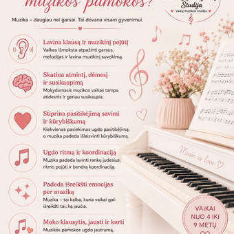 Fortepijono pamokos Vilnius Mažųjų Svajonių Studija nuotrauka 1