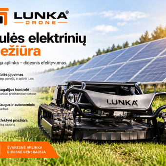 Saulės elektrinių priežiūra Vilnius LUNKA Drone nuotrauka 4