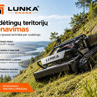 Stačių šlaitų šienavimas Vilnius LUNKA Drone nuotrauka 5