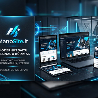 Svetainių dizainas (web design) Vilnius ManoSite nuotrauka 1