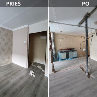 Pertvarų, sienų griovimas Kaunas Griovimo darbai / LR DARBAI nuotrauka 2