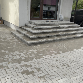 Laiptai iš trinkelių Vilnius TRINKELIU IDEJOS.LT nuotrauka 2