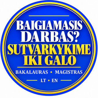 Baigiamųjų darbų redagavimas Vilnius Laura nuotrauka 8