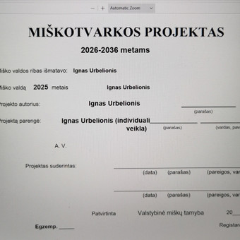 Miškotvarkos projekto parengimas Alytus Ignas Urbelionis nuotrauka 2