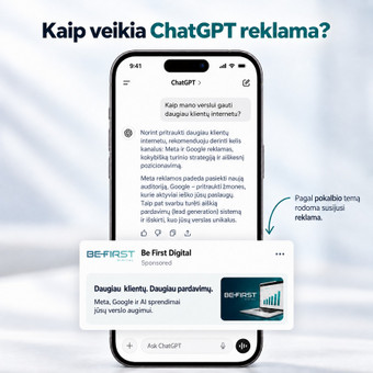 ChatGPT reklamos Kaunas Karolis Kazlauskas / BE FIRST Digital nuotrauka 4