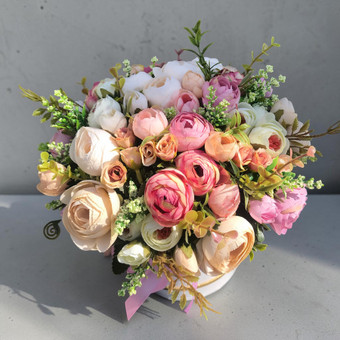 Kompozicijos iš dirbtinių gėlių Alytus FLORISTĖ • DEKO nuotrauka 5