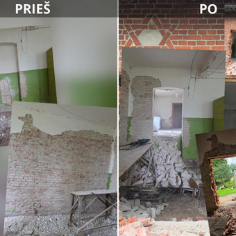Tikslus durų, langų ar praėjimų angų pjovimas gelžbetonio, mūro ir plytų sienose, naudojant profesionalią deimantinę techniką (be dulkių ir žalingos vibracijos pastato konstrukcijoms). Siekiant užtikrinti visišką pastato saugumą, profesionaliai atliekame metalinių sijų (švelerių) montavimą, suvirinimą ir angų sutvirtinimą pagal visus techninius reikalavimus. Klaipėda UAB Nordhold nuotrauka 8
