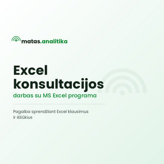 Darbo su „Microsoft Office Excel“ programa konsultacijos Kaunas Matas nuotrauka 1