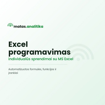 Microsoft Office Excel programavimas Kaunas Matas nuotrauka 2