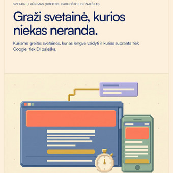 Svetainių kūrimas (greitos, paruoštos DI paieškai) Vilnius AI Merge Studio ltd nuotrauka 8