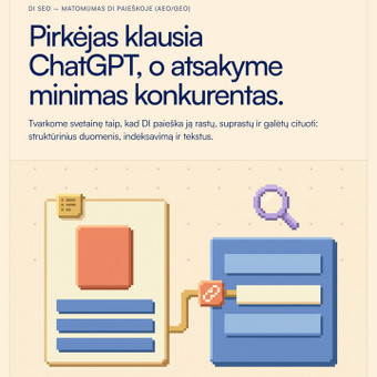 DI SEO – matomumas DI paieškoje (AEO/GEO) Vilnius AI Merge Studio ltd nuotrauka 7