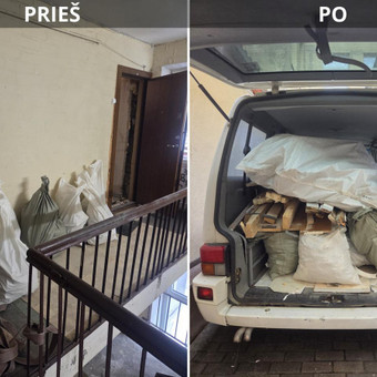 Šiukšlių išvežimas Vilnius Mobili komanda nuotrauka 7