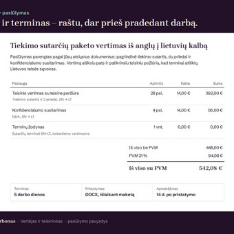 Vertimas raštu anglų kalba Vilnius Algirdas Urbonas nuotrauka 1