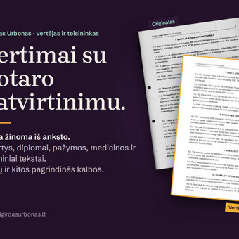 Apostilė Vilnius Algirdas Urbonas nuotrauka 21
