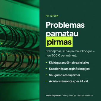 Serverių administravimas Vilnius Vaidas Bagdonas nuotrauka 26