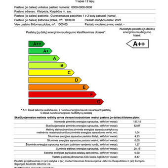 Energetinio naudingumo sertifikatai Klaipėda Paulius Teišerskis nuotrauka 1
