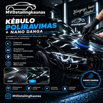 Kėbulo poliravimas Kaunas MVDETAILINGKAUNAS nuotrauka 5