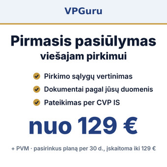 Viešųjų pirkimų dokumentų rengimas Vilnius VPGuru nuotrauka 1