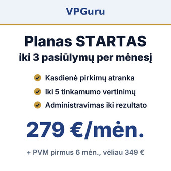 Mėnesinis planas STARTAS Vilnius VPGuru nuotrauka 3